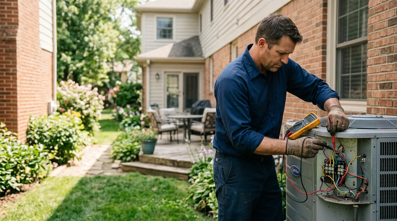 HVAC technician working near Fingerville, SC